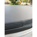 close up image of stock tank pool wa's premium pool insulated covers made from marine grade vinyl custom made perth