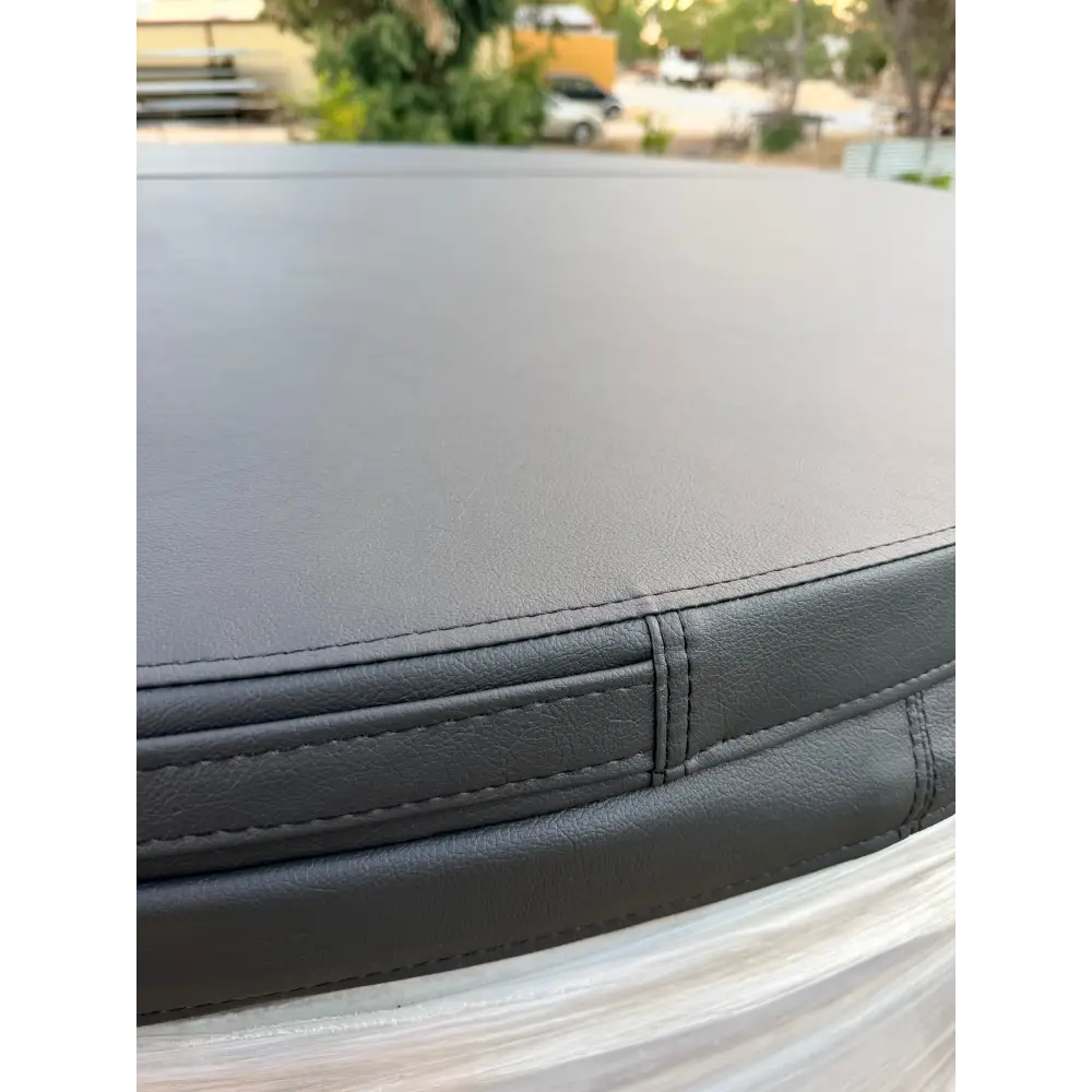 close up image of stock tank pool wa's premium pool insulated covers made from marine grade vinyl custom made perth
